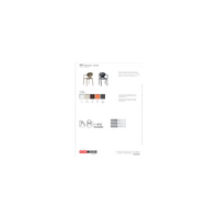 SET 4 SEDIE GIO TECNOPOLIMERO CON BRACCIOLI SCAB DESIGN - Antracite 81