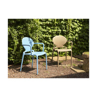 SET 4 SEDIE GIO TECNOPOLIMERO CON BRACCIOLI SCAB DESIGN - Lino 11