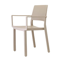 SET 4 SEDIE KATE CON BRACCIOLI TECNOPOLIMERO SCAB DESIGN - Tortora 15