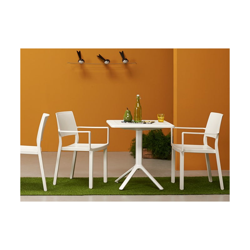 SET 4 SEDIE KATE CON BRACCIOLI TECNOPOLIMERO SCAB DESIGN - Tortora 15