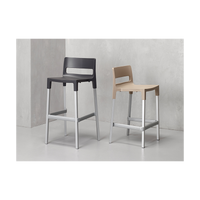 SET 4 SGABELLI DIVO TECNOPOLIMERO HT 75CM MADE IN ITALY SCAB DESIGN - Antracite 81