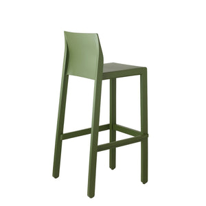 SET 4 SGABELLI KATE TECNOPOLIMERO HT 65CM MADE IN ITALY SCAB DESIGN - Verde oliva 56