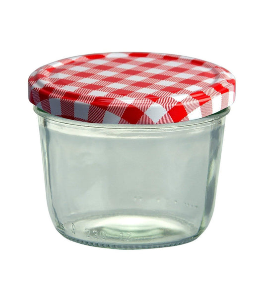 Set 4 Vasetti Vasetto Barattoli Vetro 140 Ml Conserve Coperchio Avvitabile         