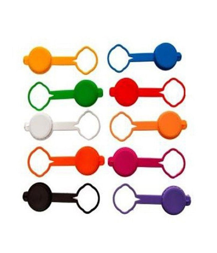 Set 40 Tappi Tappo Con Collarino Per Alimenti Bottiglie Vino Acqua In Plastica         