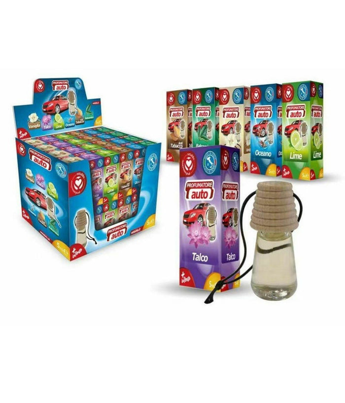 Set 48pz Boccetta Profumatore Profumo Deodorante Auto 5ml Varie Fragranze 596125         