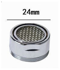 Set 4pezzi Aeratore 24mm Per Rubinetto M24 In Abs Filtro Acqua Guarnizioni 59035         