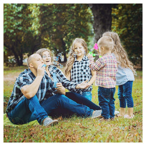 Trade Shop - Set 4pz Bacchette Per Bolle Di Sapone Con Testa Attrezzo Spiaggia Gioco Bambini 3+ 6560330 -