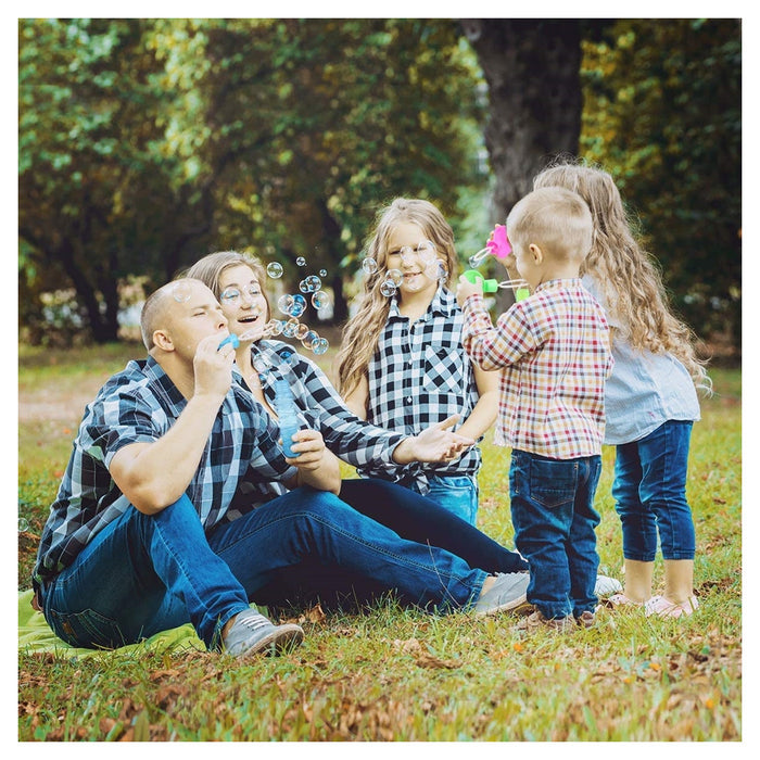 Trade Shop - Set 4pz Bacchette Per Bolle Di Sapone Con Testa Attrezzo Spiaggia Gioco Bambini 3+ 6560330 -