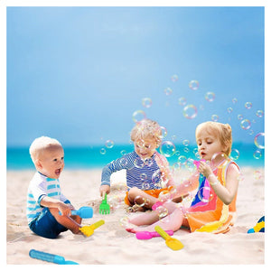 Trade Shop - Set 4pz Bacchette Per Bolle Di Sapone Con Testa Attrezzo Spiaggia Gioco Bambini 3+ 6560330 -