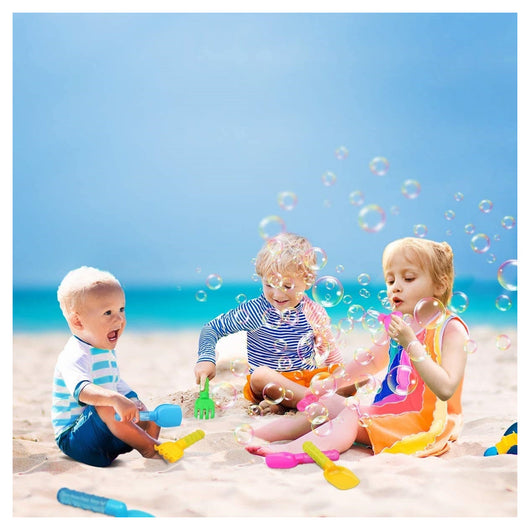 Trade Shop - Set 4pz Bacchette Per Bolle Di Sapone Con Testa Attrezzo Spiaggia Gioco Bambini 3+ 6560330 -