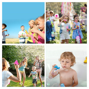 Trade Shop - Set 4pz Bacchette Per Bolle Di Sapone Con Testa Attrezzo Spiaggia Gioco Bambini 3+ 6560330 -