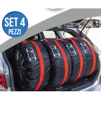 Set 4pz Borsa Custodia Protezione Pneumatici Auto Cover Storage Gomme Ruote 65cm         