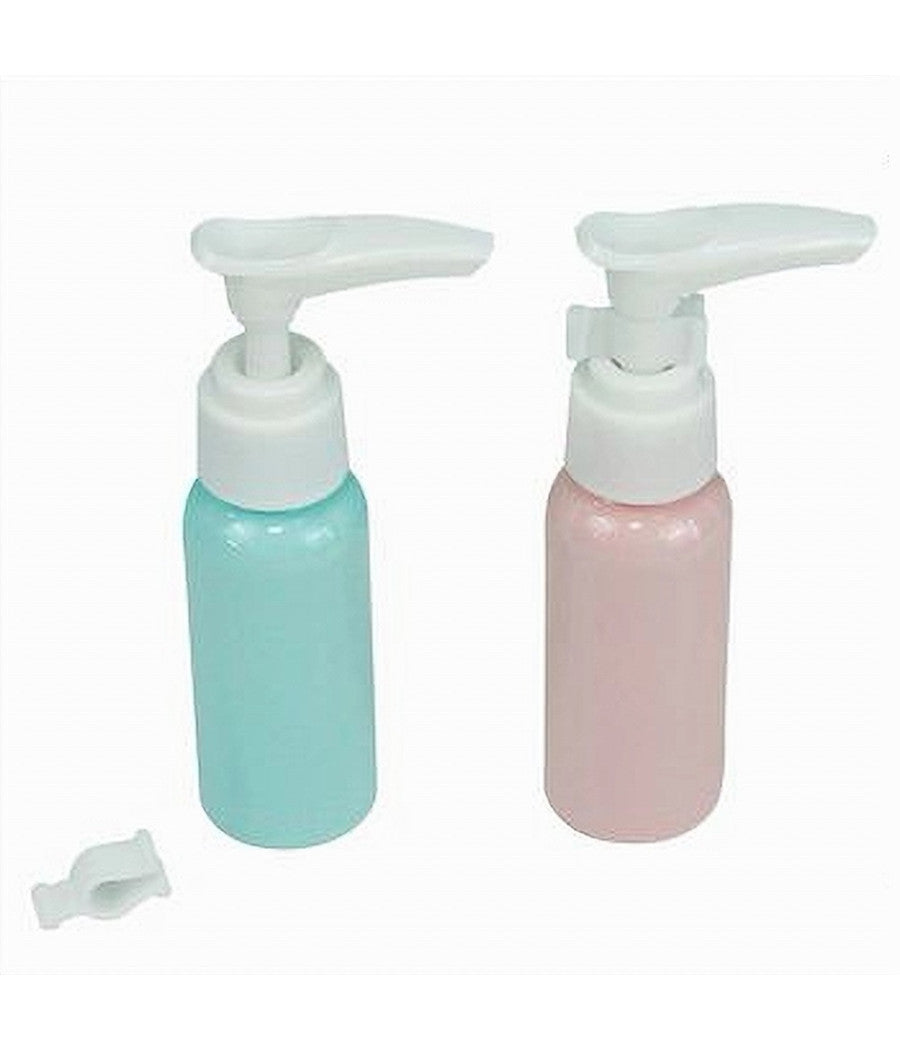 Set 4pz Bottiglia Da Viaggio Flacone Vuoto 100ml Con Erogatore Per Lozione 79378         