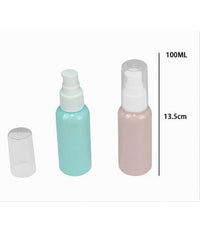 Set 4pz Bottiglia Viaggi Vuota 100ml Dispenser A Pompa Per Crema Cosmetici 79381         