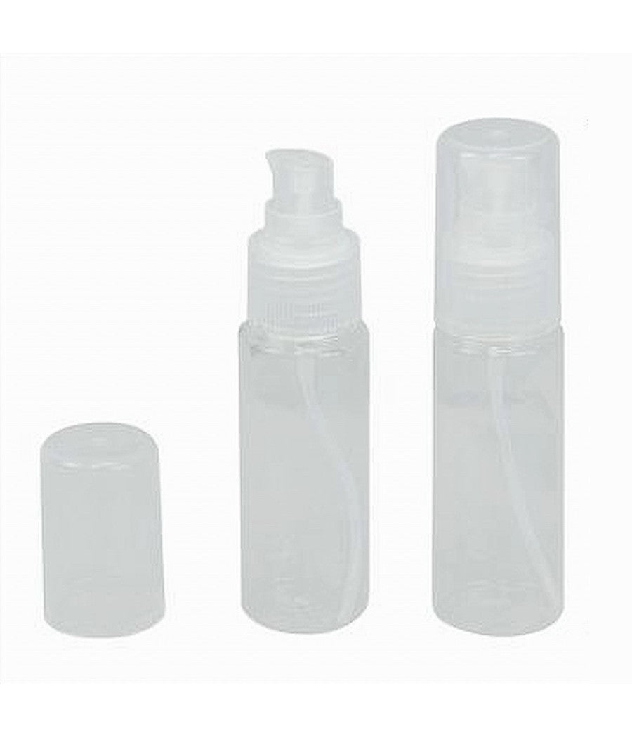 Set 4pz Bottiglia Viaggi Vuota Trasparente 100ml Dispenser Pompa Per Crema 79396         