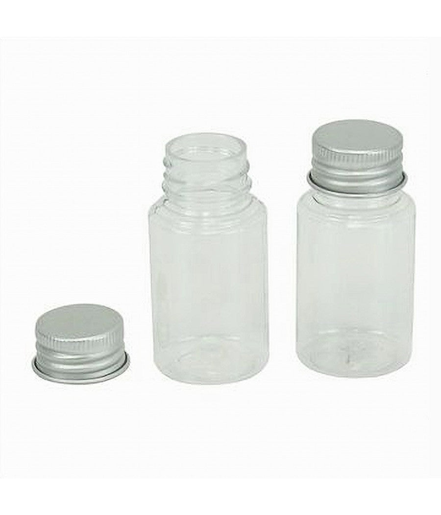 Set 4pz Bottiglia Viaggio Contenitori Vuoti Ricaricabili Tappo A Vite 30ml 79382         