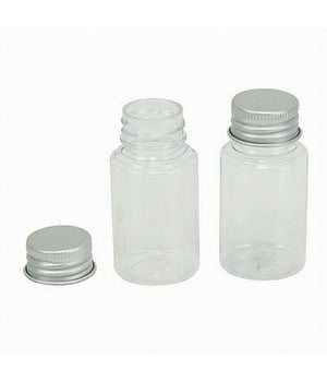 Set 4pz Bottiglia Viaggio Contenitori Vuoti Ricaricabili Tappo A Vite 30ml 79382         