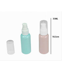 Set 4pz Bottiglia Viaggio Vuota 35ml Dispenser A Pompa Per Crema Cosmetici 79379         