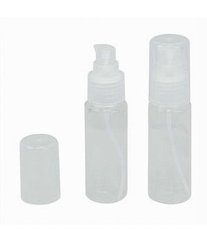 Set 4pz Bottiglia Viaggio Vuota Trasparente 50ml Dispenser Pompa Per Crema 79395         