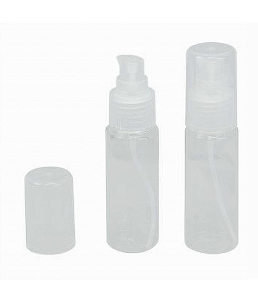 Set 4pz Bottiglia Viaggio Vuota Trasparente 50ml Dispenser Pompa Per Crema 79395         