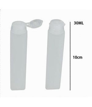 Set 4pz Bottiglie Da Viaggio Ricaricabili Trasparente 30ml Shampoo Lozioni 79410         