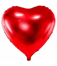 Set 4pz Cuore Rosso Elio 46cm 18" Pallone Palloncino San Valentino Addobbo Festa         