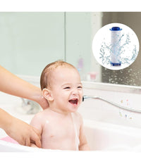 Set 4pz Filtro In Cotone Pp Ricambio Per Doccetta Soffione Doccia Rimovibili 59998         