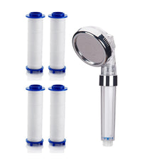 Set 4pz Filtro In Cotone Pp Ricambio Per Doccetta Soffione Doccia Rimovibili 59998         