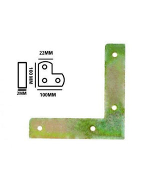 Set 4pz Lastrina Lastrine Ad Angolo Forma V 100x22x2mm Con Viti Per Mobili 91229         