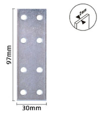Set 4pz Lastrine Lastrina Piastra Di Giunzione 97x30x2 Mm Con Viti Mobili 57139         
