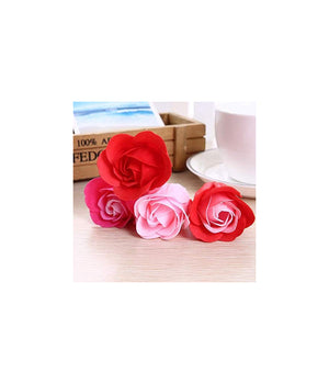 Set 4pz Sapone Saponette Petali Rose Fiori Profumate Nozze Bomboniera Bagno Casa         