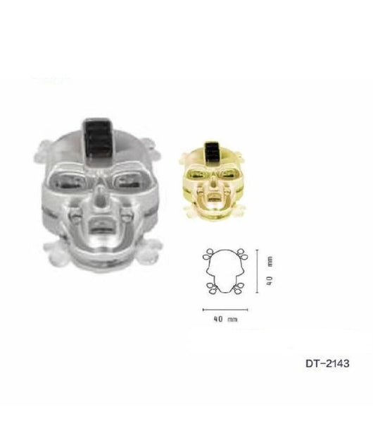 Set 4pz Torcia Mini Portachiavi Led Forma Di Teschio Portatile Tascabile Dt-2143         