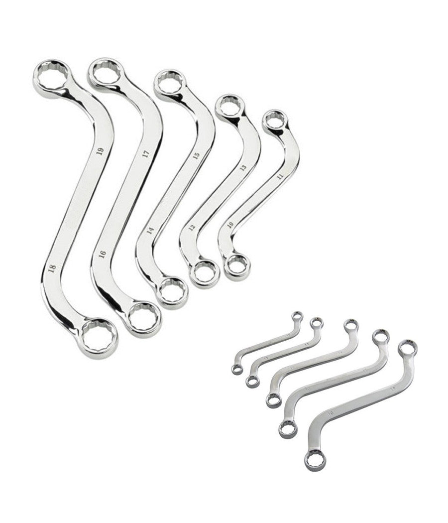 Set 5 Chiavi Ad Esse S Inglesi Metriche Per Dadi Bulloni In Acciaio Mr 70074         