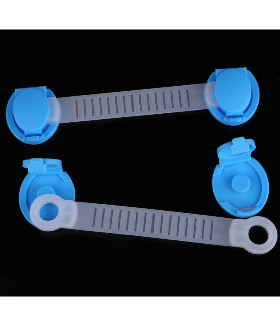 Set 5 Fascette Chiusure Per Mobili Cassetti Frigo Sicurezza Protezione Bambini         
