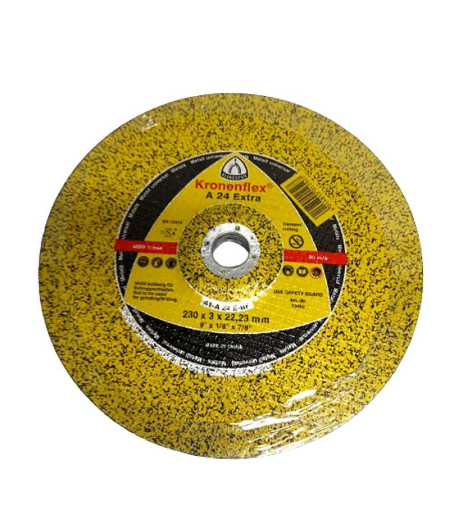 Set 5 Pezzi Disco Per Metallo Sbavatura D.230 X 3 Mm Foro 22,23mm Smerigliatrice         