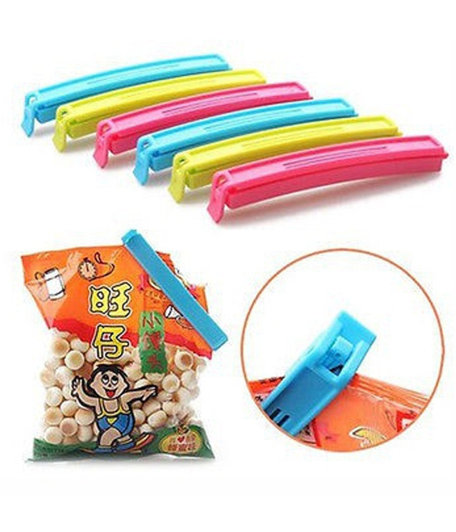 Set 5 Pezzi Sigilla Sacchetti Chiudi Sacchetto Molletta Clip Chiusura Confezioni         