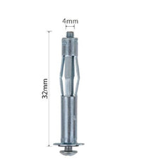 Set 5 Pz Tasselli Metallici Espandibili Viti A Espansione Stile I 4 X 32mm 92848         