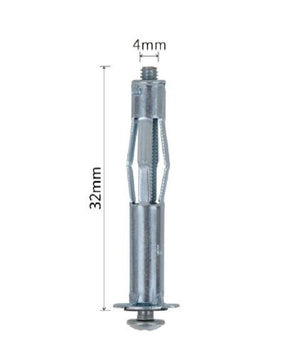 Set 5 Pz Tasselli Metallici Espandibili Viti A Espansione Stile I 4 X 32mm 92848         