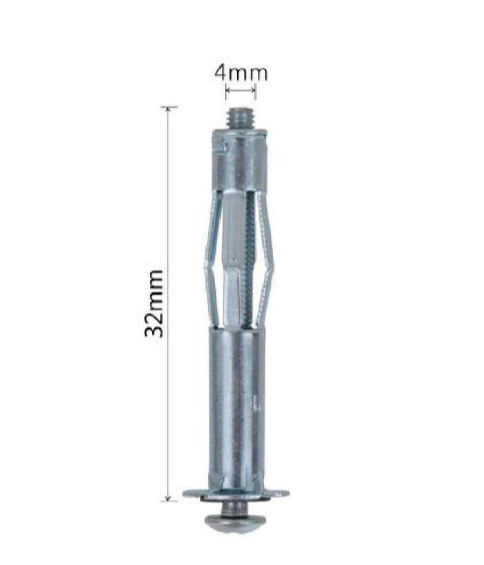 Set 5 Pz Tasselli Metallici Espandibili Viti A Espansione Stile I 4 X 32mm 92848         