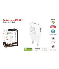 Set 50 Caricatori 1xusb Compatibile Smartphone Tablet 5v-2100ma Maxtech Ca-s042         