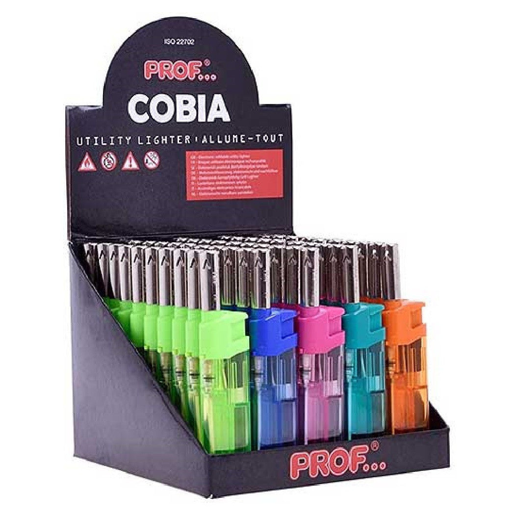 Trade Shop - Set 50 Pezzi Accendigas Accendi Gas A Fiamma Canna Corta Trasparente 40411555 -