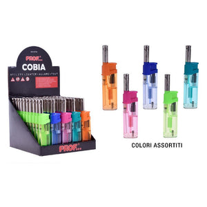 Trade Shop - Set 50 Pezzi Accendigas Accendi Gas A Fiamma Canna Corta Trasparente 40411555 -