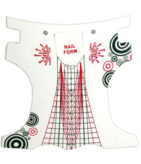 Set 500pz Rotolo Cartine Grigie A Stiletto Allungamento Ricostruzione Nail Art         