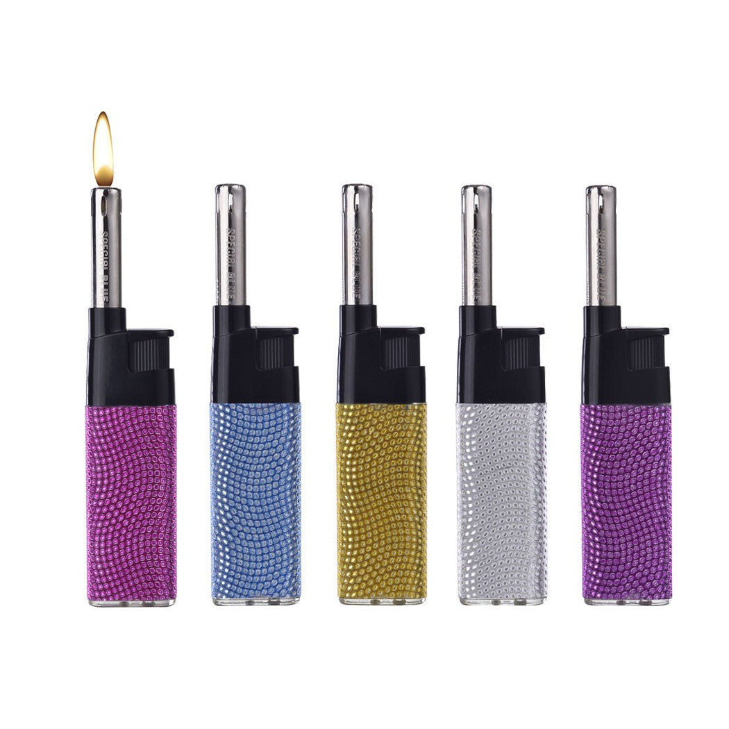 Trade Shop - Set 50pezzi Accendigas Accendi Gas A Fiamma Canna Corta Shiny Brillanti 41411646 -