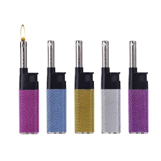 Trade Shop - Set 50pezzi Accendigas Accendi Gas A Fiamma Canna Corta Shiny Brillanti 41411646 -