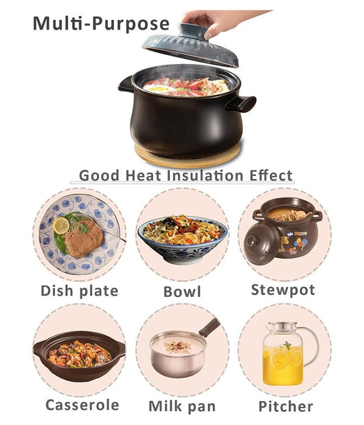 Set 5pz Sottopentola In Bambu Naturale Antiscivolo Per Cucina Pentole Padelle 16cm         