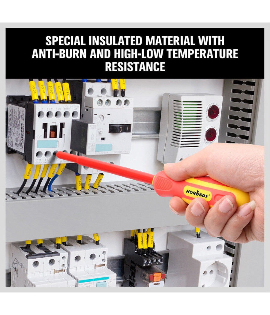 Set 6 Cacciaviti Cacciavite Croce E Taglio Isolanti Con Punte Magnetiche         