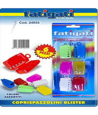 Set 6 Cappucci Colorati Per Spazzolino Da Denti Con Gangio Copri Spazzolini         