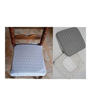 Set 6 Coprisedia Cuscini Con Fascia Cuscino Per Sedie Imbottito Sfoderabile         