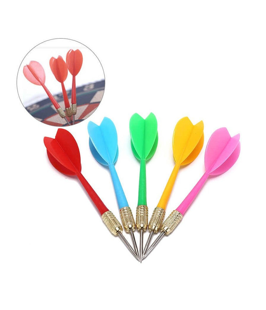 Set 6 Freccette Frecce Dardi Di Ricambio Per Gioco Tiro Al Bersaglio A Segno         